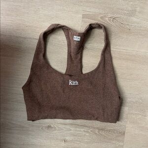Kith Brown Racerback Crop Top or Bra
